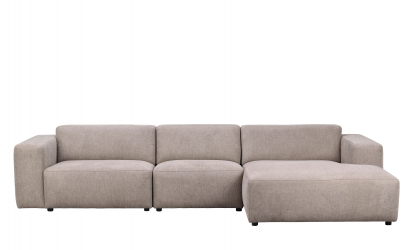 WILLARD sofa 4-seters sjeselong hyre beige