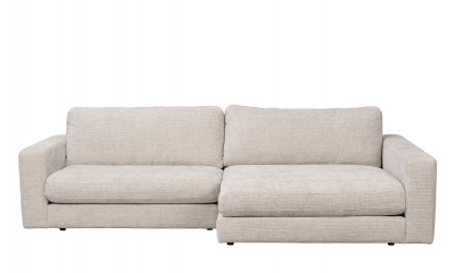 DUNCAN sofa 3-seter sjeselong hyre lys gr