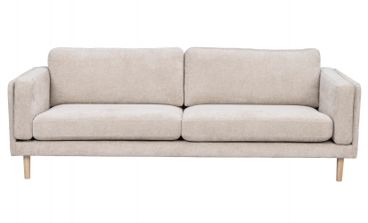 BRADEN 3-seters sofa Lys beige/hvitpigmentert