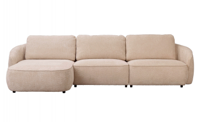 NORRIS Divansofa L Venstre Lys beige