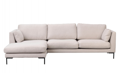 CORWIN Divansofa Venstre Lys beige