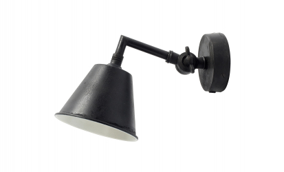 WALL Vegglampe 12 cm Svart