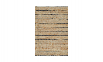 JUTE Teppe 160x240 Natur/Svart