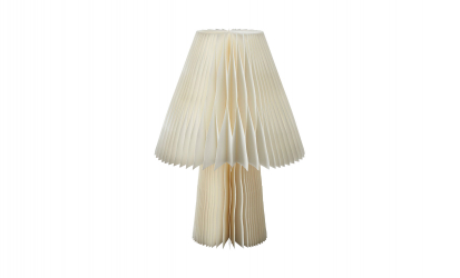 PLEAT Konisk Lampe Offwhite