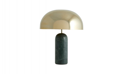 ATLAS Bordlampe Marmor Grnn