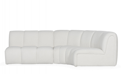 LE-BON Modulsofa S Teddy Offwhite