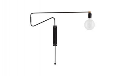 SWING Vegglampe Svart 70 cm