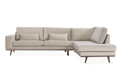 STOCKHOLM L-sofa Hyre Velvet Edition Greige