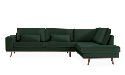 STOCKHOLM L-sofa Hyre Velvet Edition Grnn