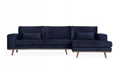 STOCKHOLM Divansofa Hyre Velvet Edition Bl