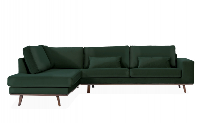 STOCKHOLM L-sofa Venstre Velvet Edition Grnn