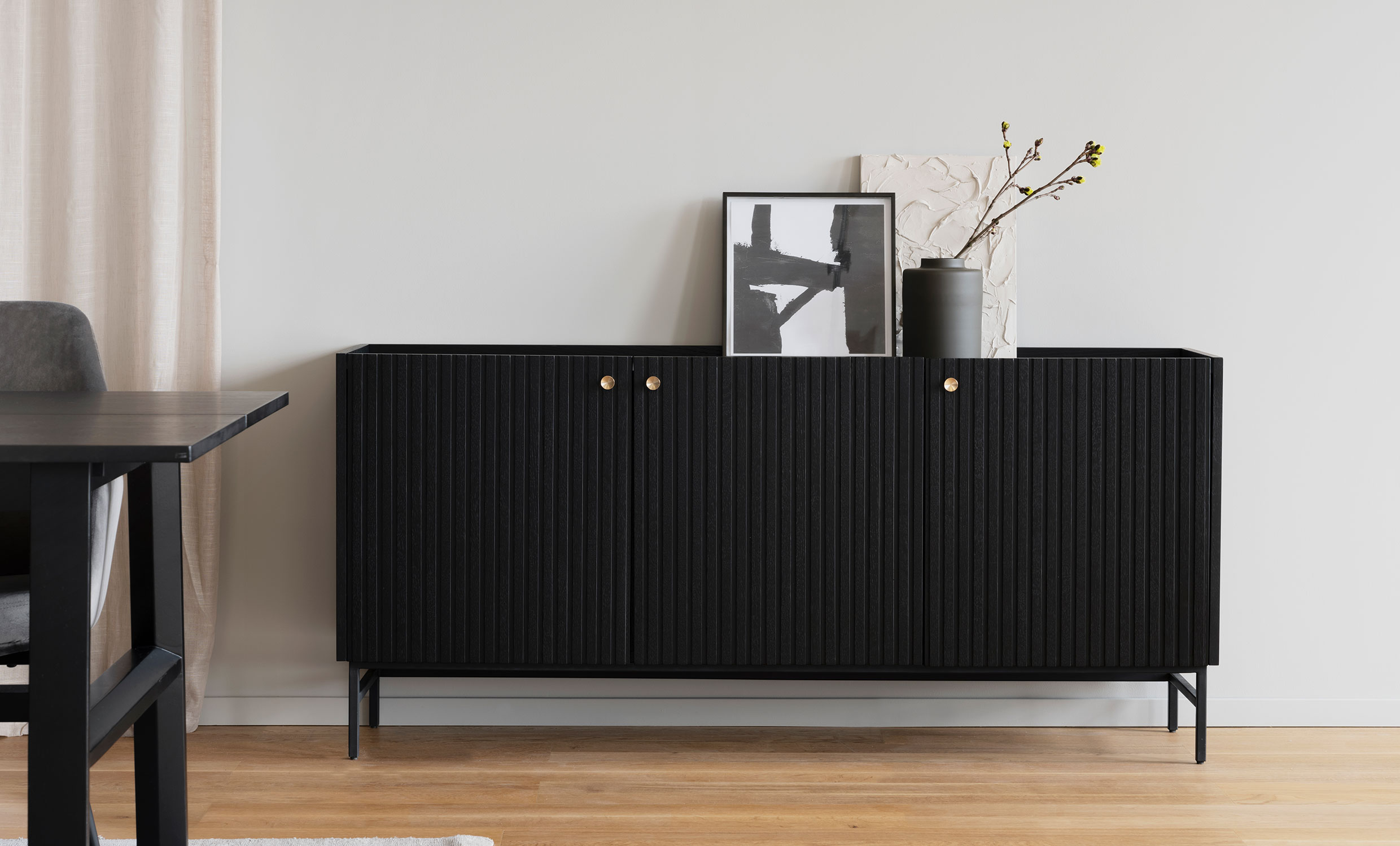 HALIFAX Sideboard 160 Svart