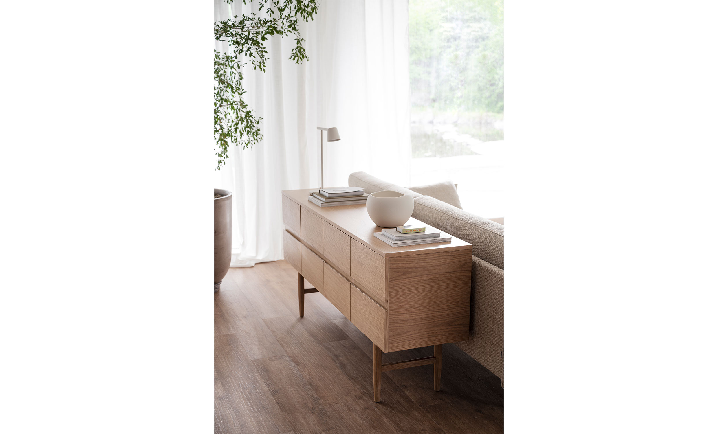 MORESBY Sideboard 160 Hvitpigmentert