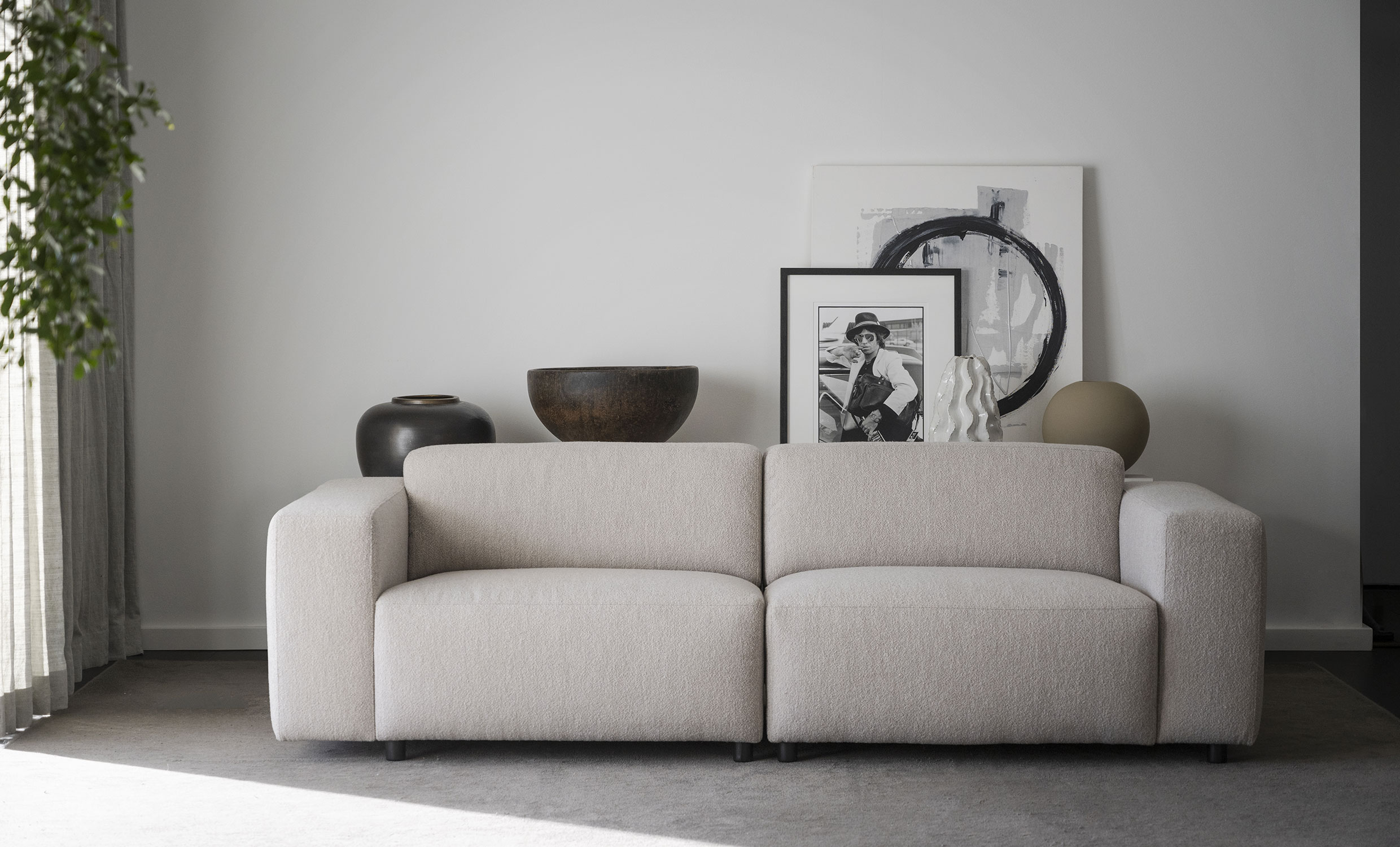 WILLARD sofa 3-seter lys beige