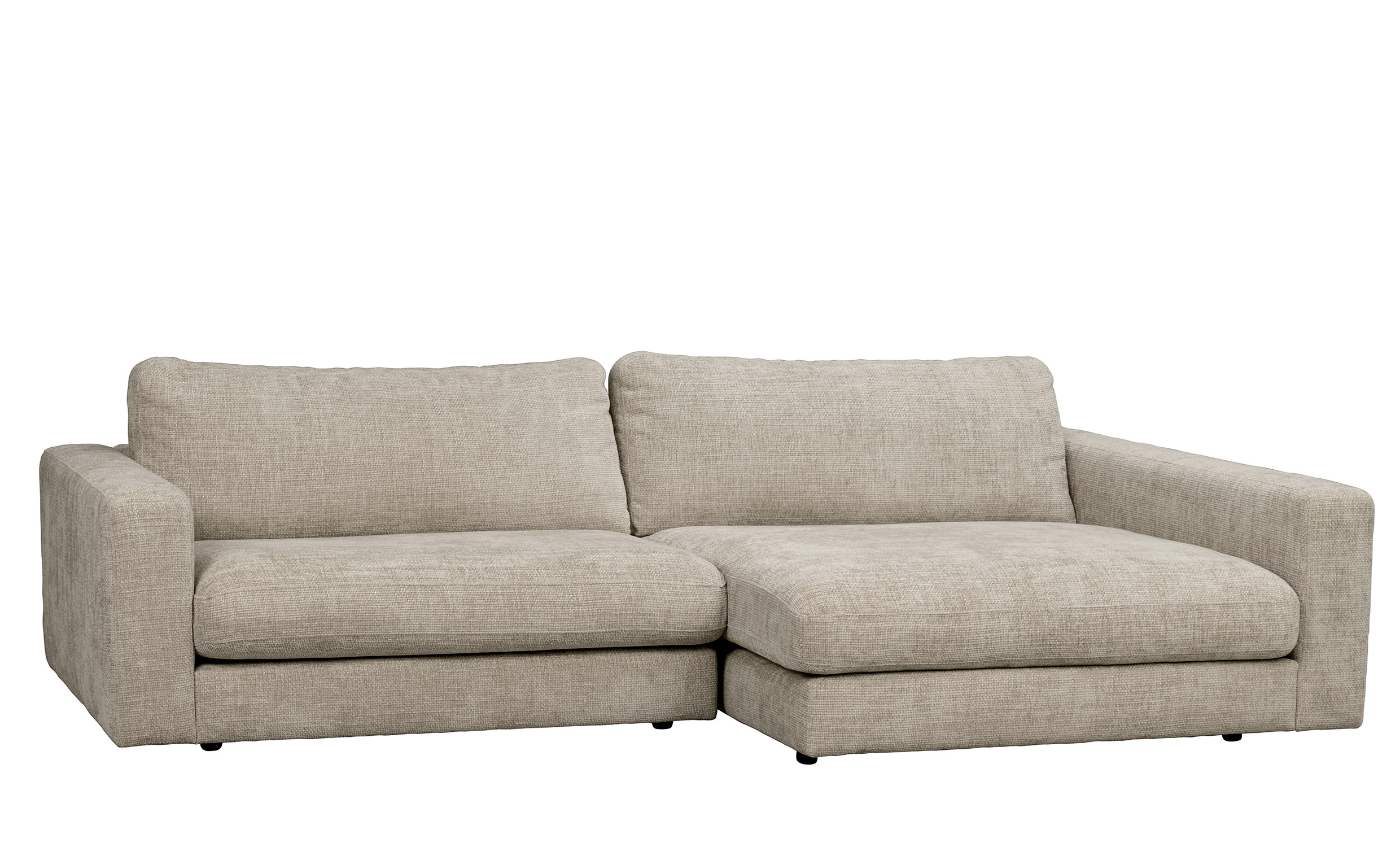 DUNCAN sofa 3-seter sjeselong hyre grbeige