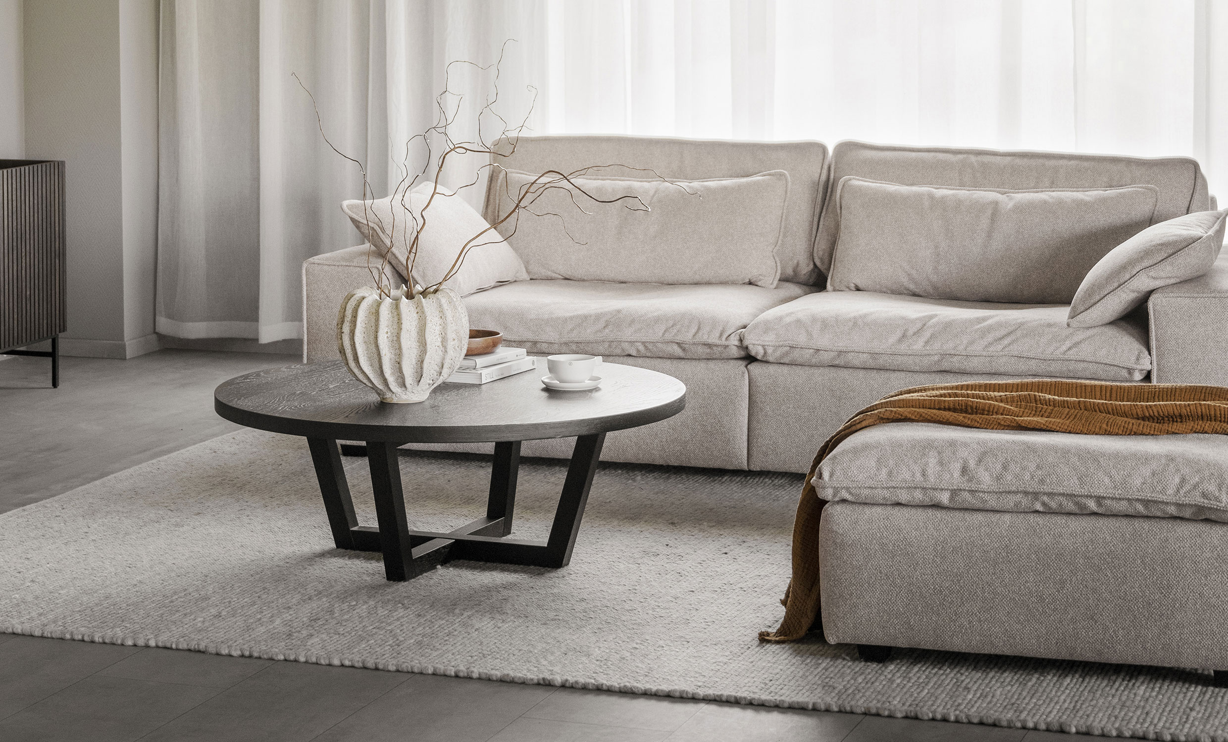 RAWLINS sofa 3-seter Maxi beige