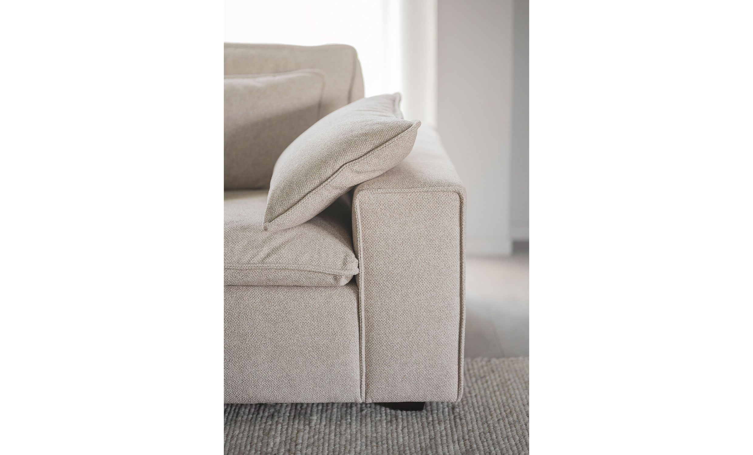 RAWLINS sofa 3-seter beige