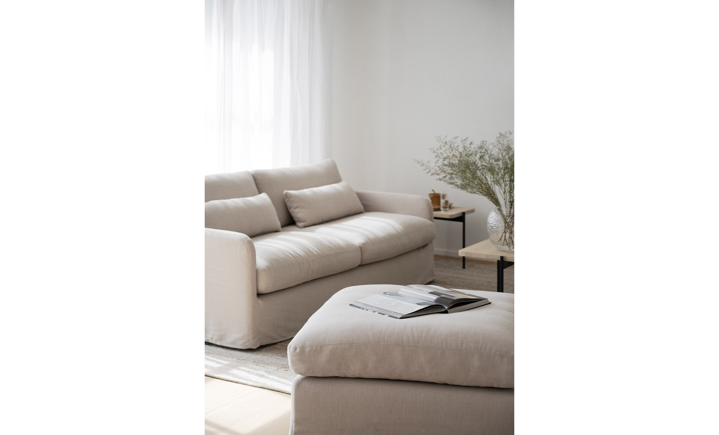 PEYTON 3-seters sofa Beige