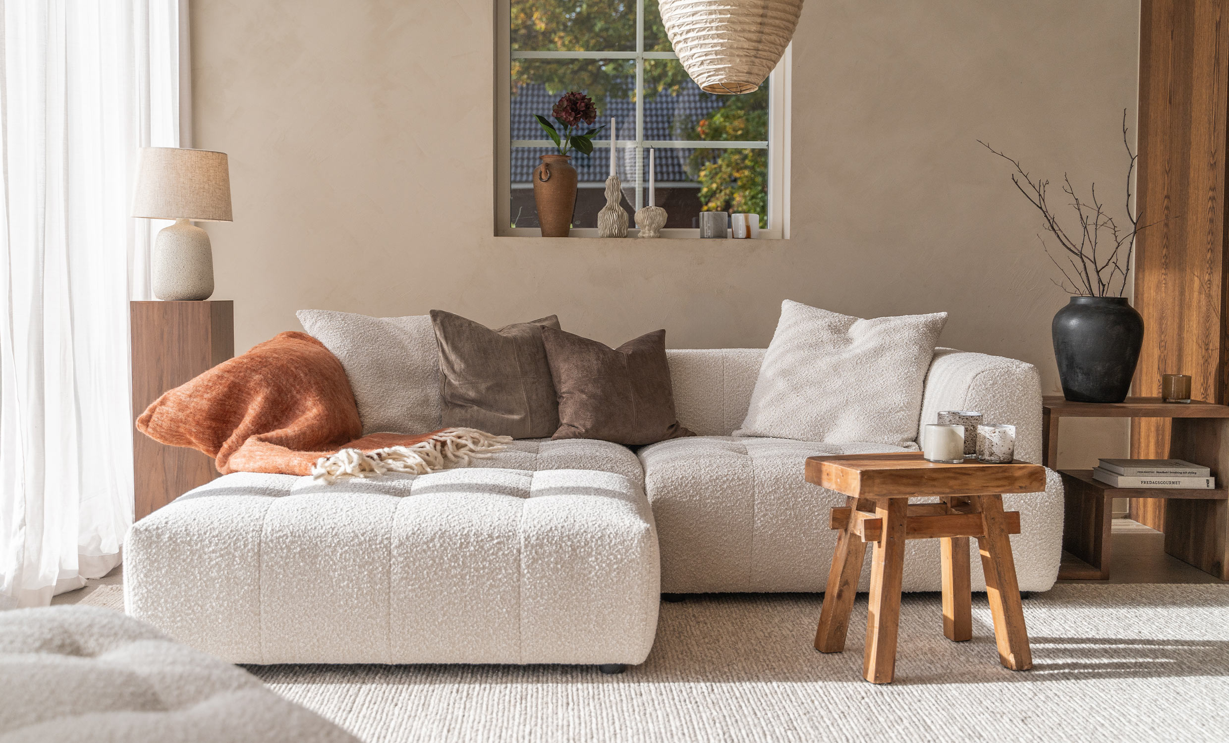 COCO Divansofa Vendbar Offwhite