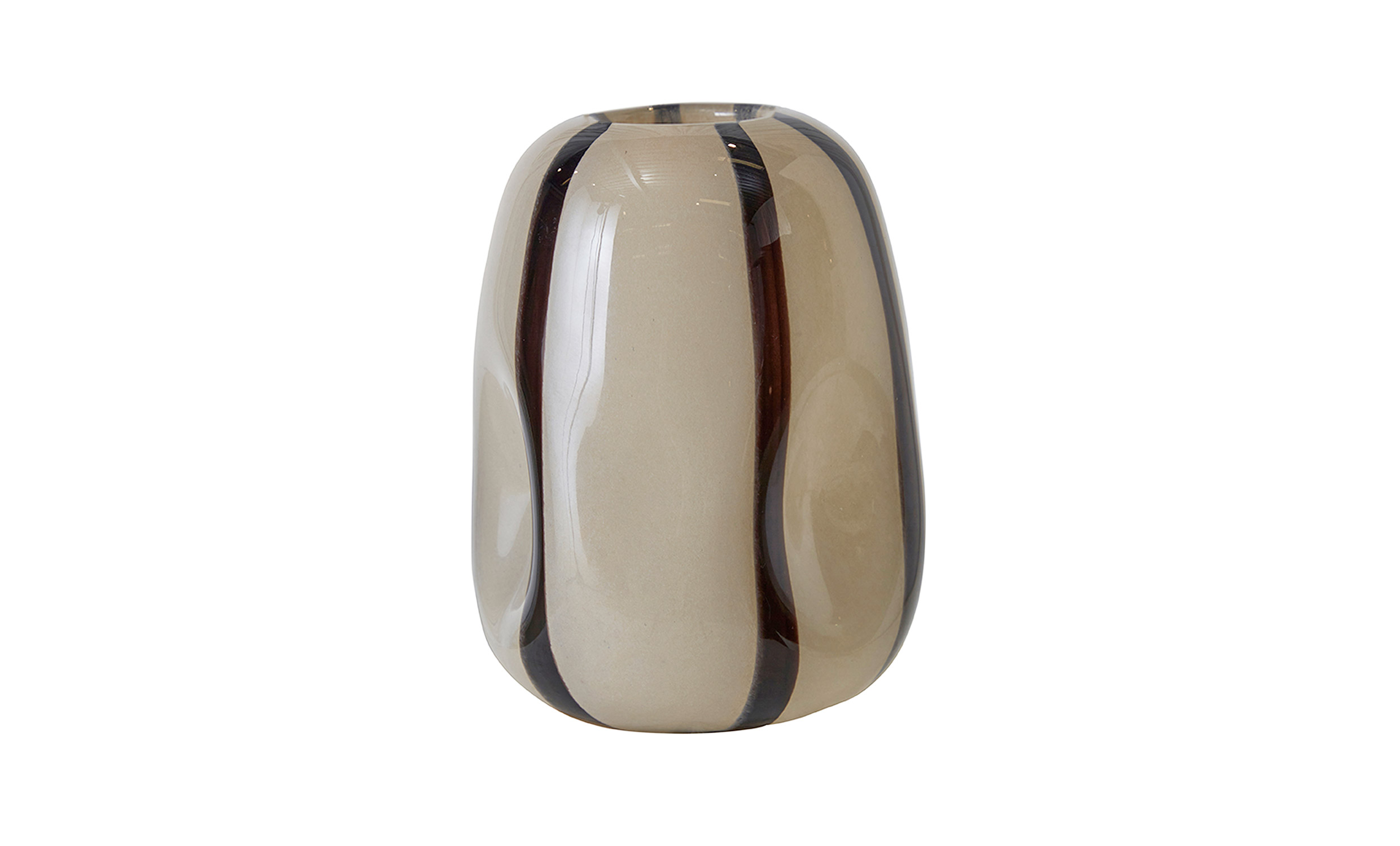 NOVA Vase Beige/Svart Hy