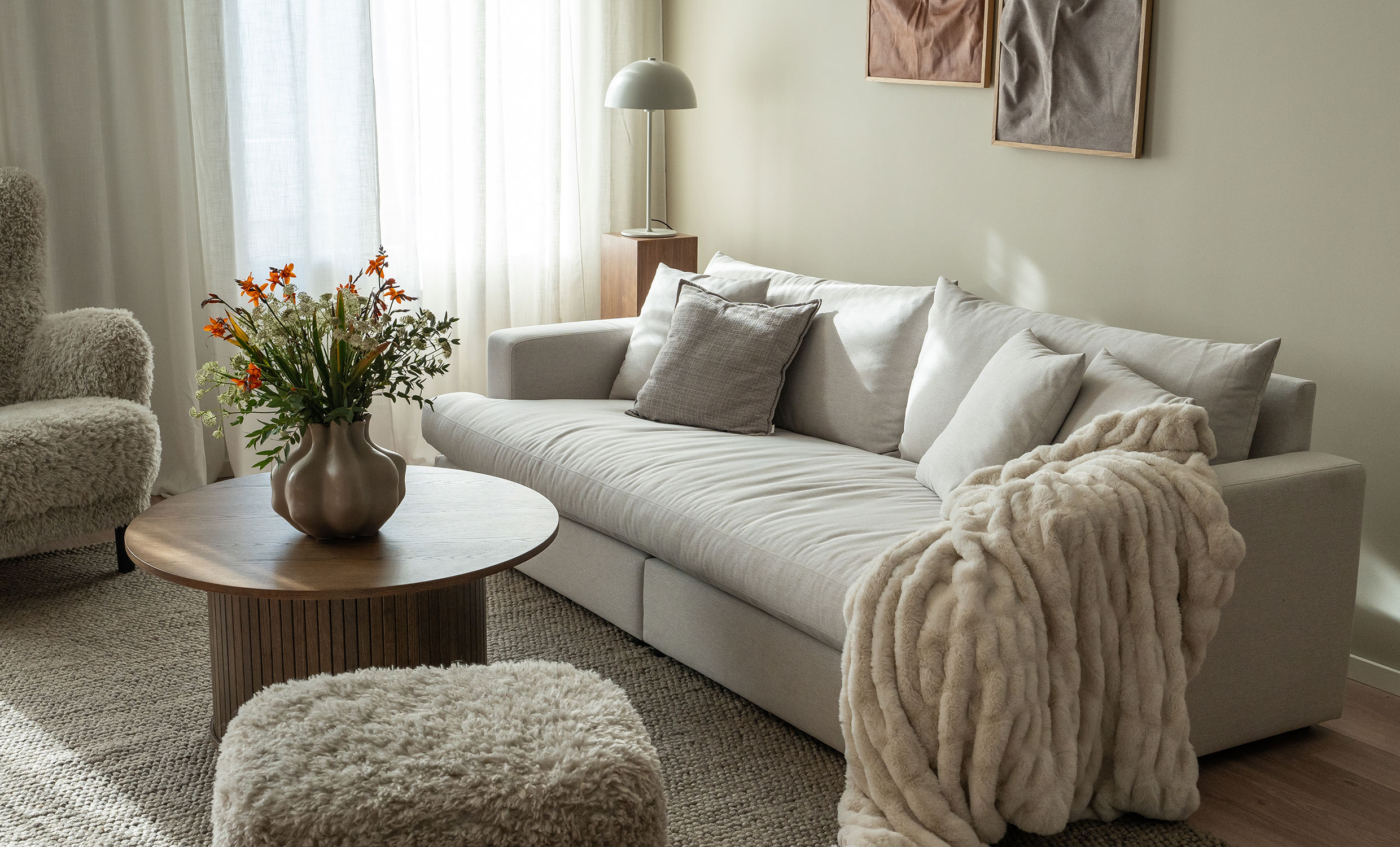 BONLUEVO 3-seters sofa Hel Pute Offwhite