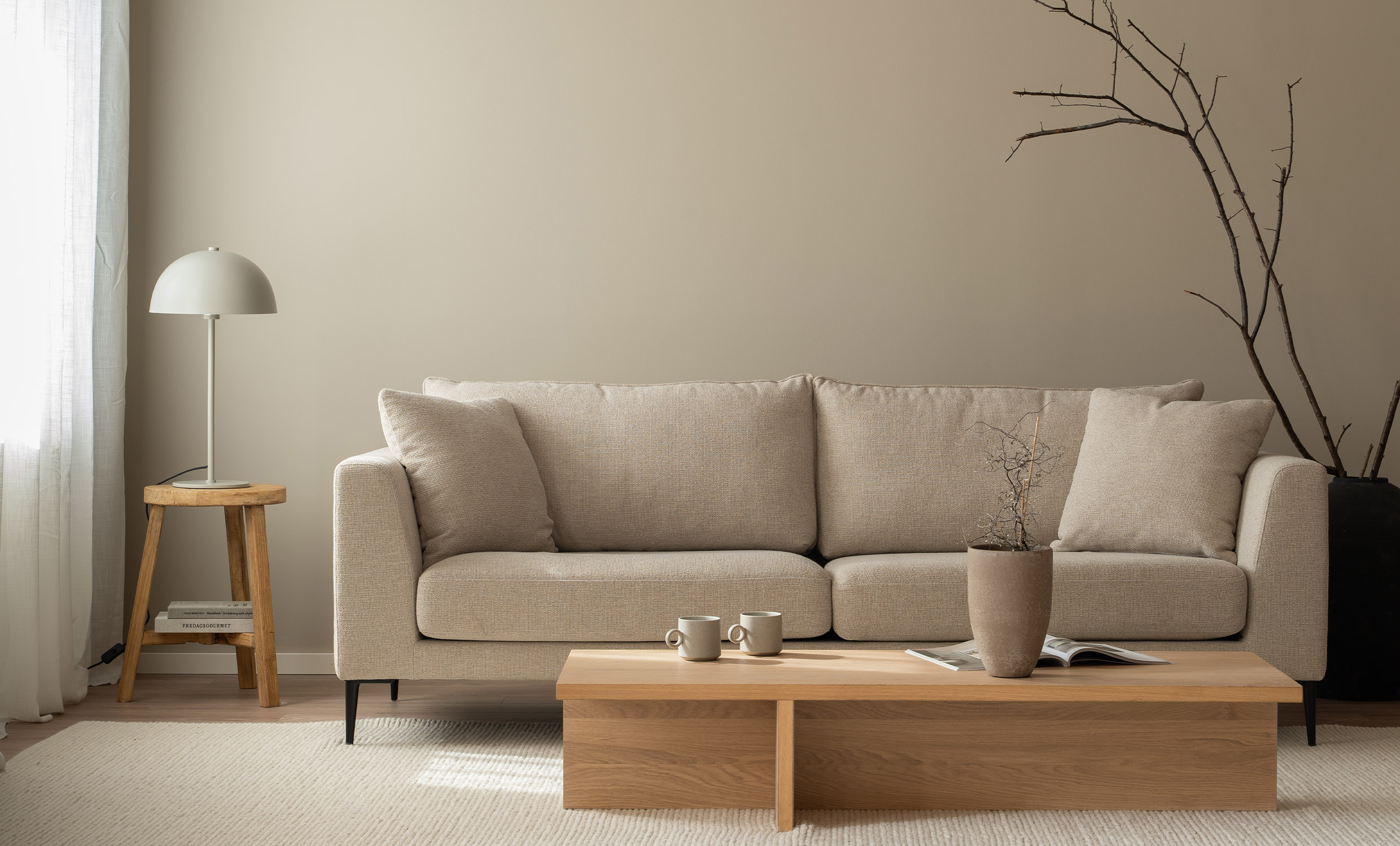 MILANO 3-seters sofa Beige