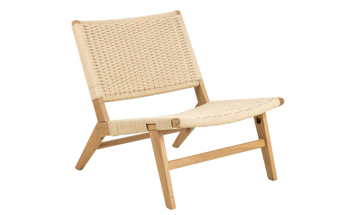 CARLOS Lounge Chair Natural i gruppen Stue / Lenestoler hos Sofas & more (0000104906)