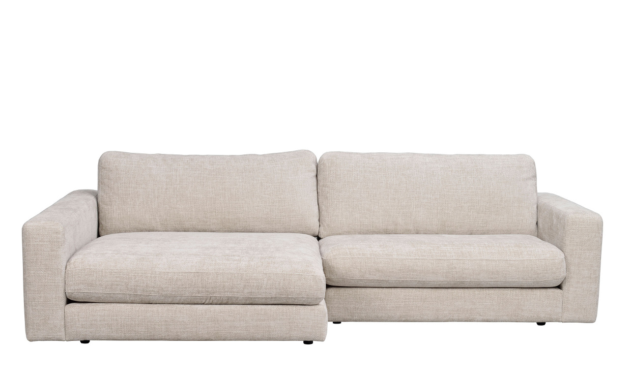 DUNCAN sofa 3-seter sjeselong venstre lysegr i gruppen Stue / Sofaer / 3-seters sofaer hos Sofas & more (122036)