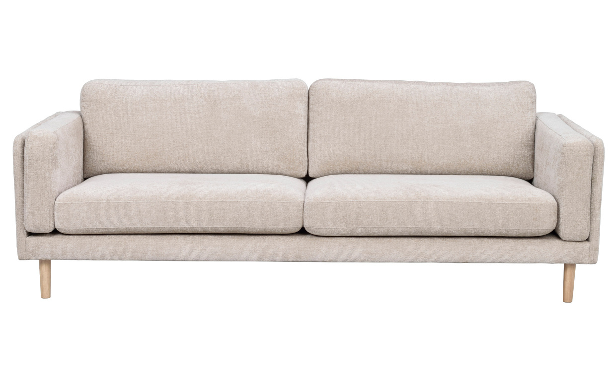 BRADEN 3-seters sofa Lys beige/hvitpigmentert i gruppen Stue / Sofaer / 3-seters sofaer hos Sofas & more (123706)