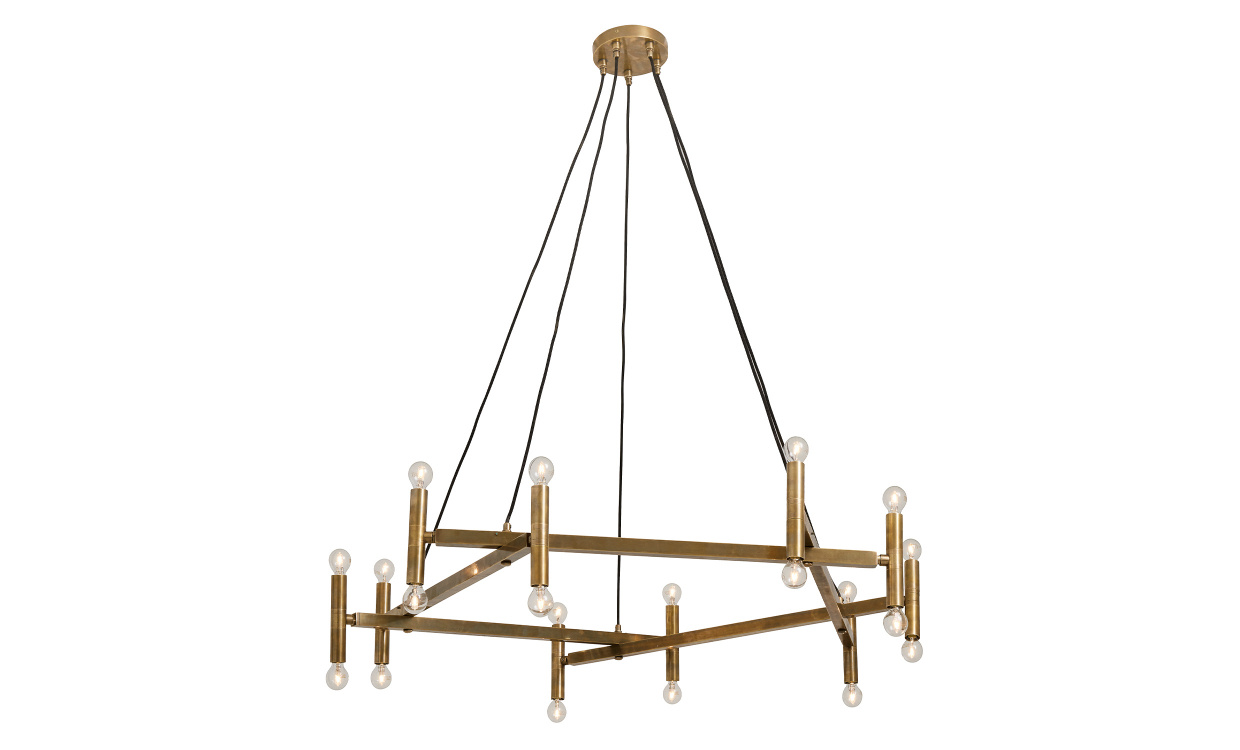 CHANDELIER Taklampe Messing 142 i gruppen Belysning / Lamper / Taklamper hos Sofas & more (1544)