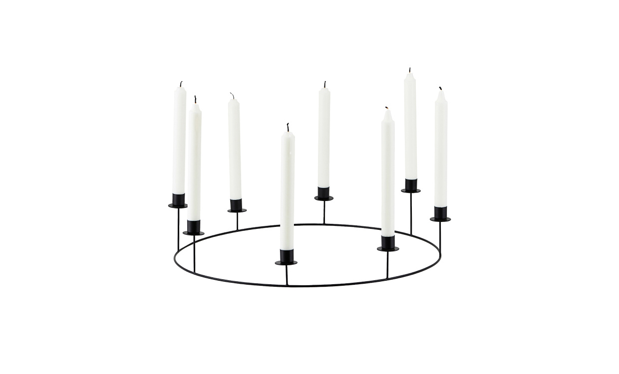 CANDLE Lysestake Svart i gruppen Dekorasjon / Lysestaker og Lykter hos Sofas & more (205340861)