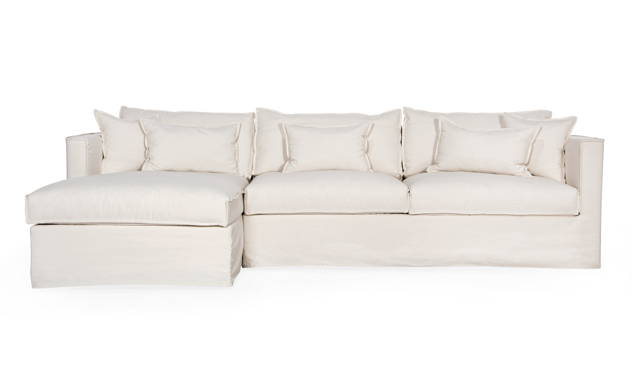 MILFORD Sovesofa Divan Venstre Beige i gruppen Stue / Sofaer / Sovesofaer hos Sofas & more (2632-CORN-LHF-067-5D)