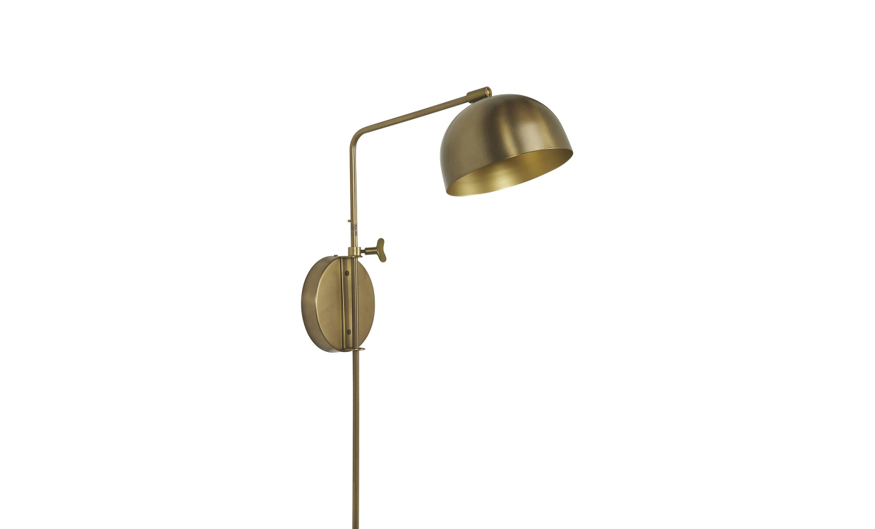 BRIGHTON Vegglampe Messing 63 cm i gruppen Belysning / Lamper / Vegglamper hos Sofas & more (3096302)