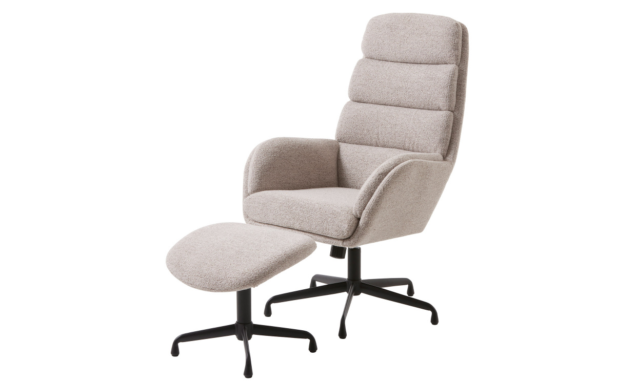 POLO Recliner og Fotskammel Taupe i gruppen Stue / Lenestoler hos Sofas & more (48010004)