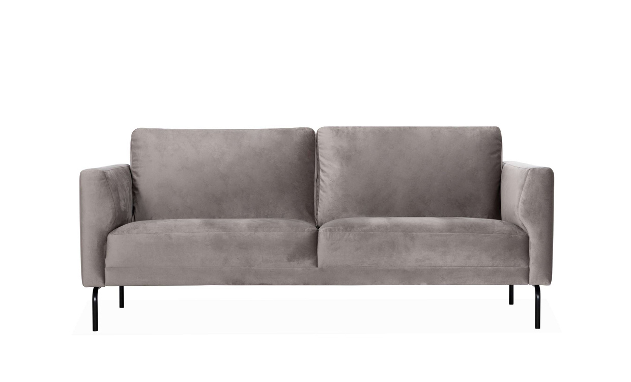 PORTOFINO 2-seters sofa Velvet Lys gr i gruppen Stue / Sofaer / Flyelssofaer / hos Sofas & more (4810)