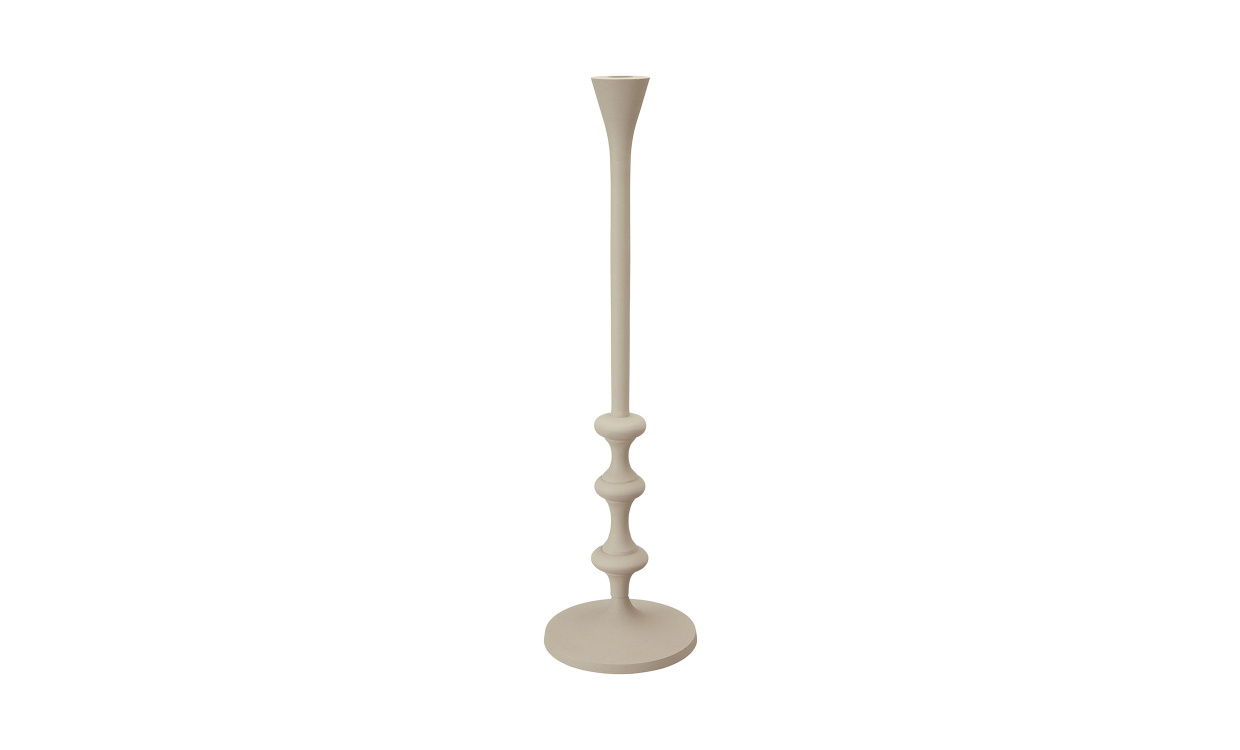 MALIA Ljusstake Beige L i gruppen Dekorasjon / Lysestaker og Lykter hos Sofas & more (86396)