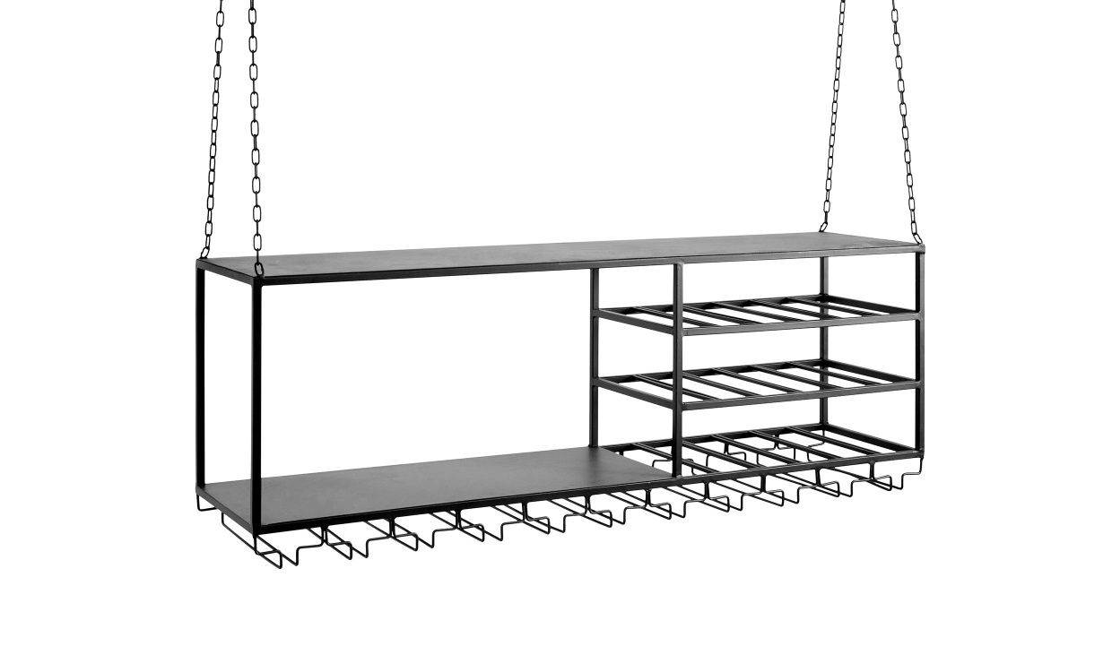 LOFT Hylle Svart i gruppen Kjkken og servering / Vinstativ og kjkkenoppbevaring hos Sofas & more (8903)