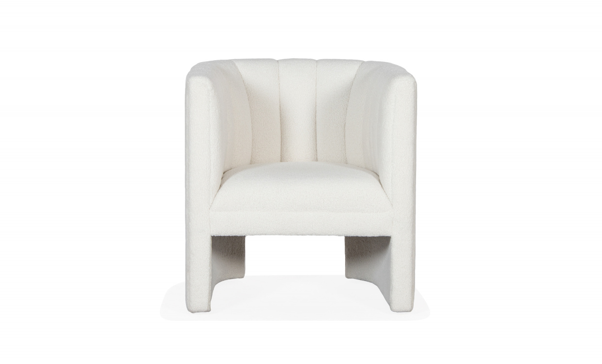 GATSY Lenestol Teddy Offwhite i gruppen Stue / Lenestoler / Hvite lenestoler hos Sofas & more (BH-A394-XZT368-1)