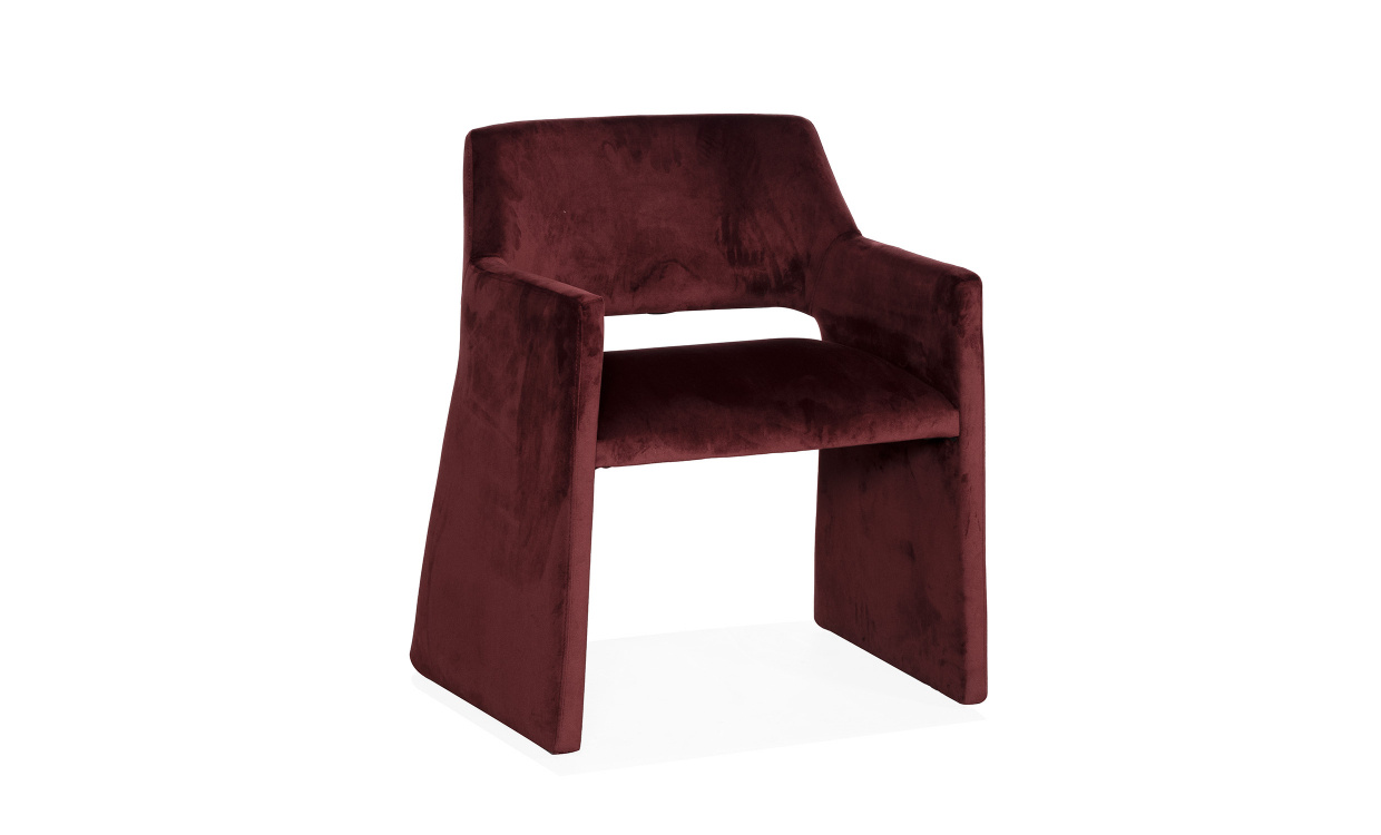 HAILY Stol Velvet Plum i gruppen Stue / Lenestoler / Flyelslenestoler hos Sofas & more (BH-A464-ZF-11)