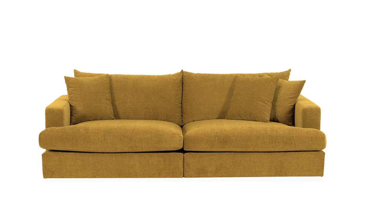 BOLNUEVO 3-seters sofa Sennepsgul i gruppen Stue / Sofaer / 3-seters sofaer hos Sofas & more (BOL-3S-CON16)