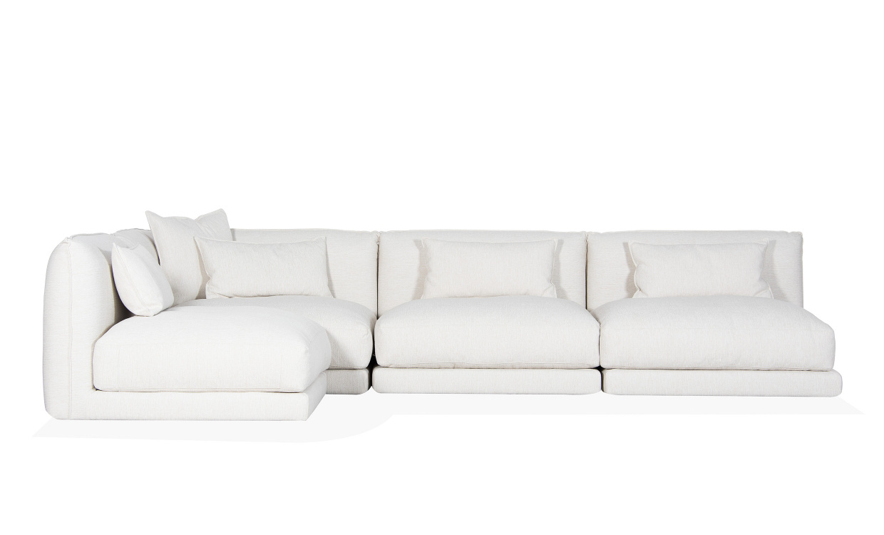 BROKLYN Modulsofa Medium Venstre Offwhite i gruppen Stue / Sofaer / hos Sofas & more (COR-L-1-MITT-3-WH)