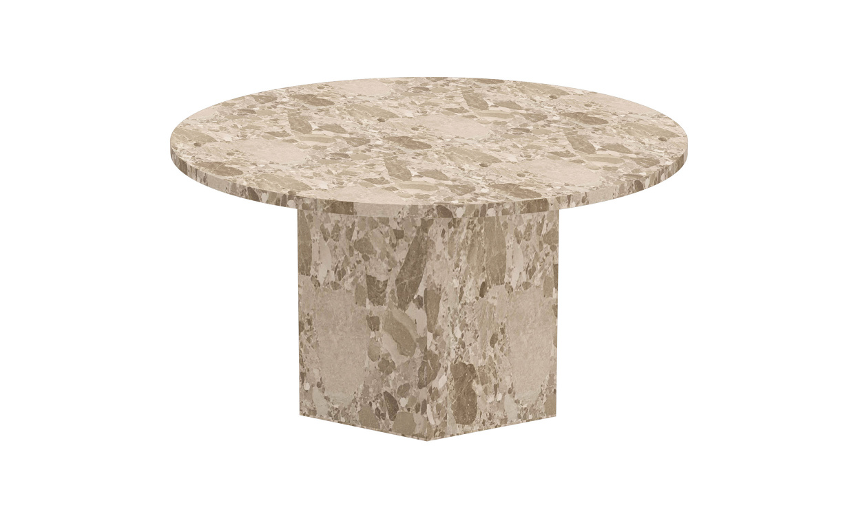 VERA Sofabord 80 Marmor Beige i gruppen Stue / Sofabord / Marmorbord hos Sofas & more (H000023741)