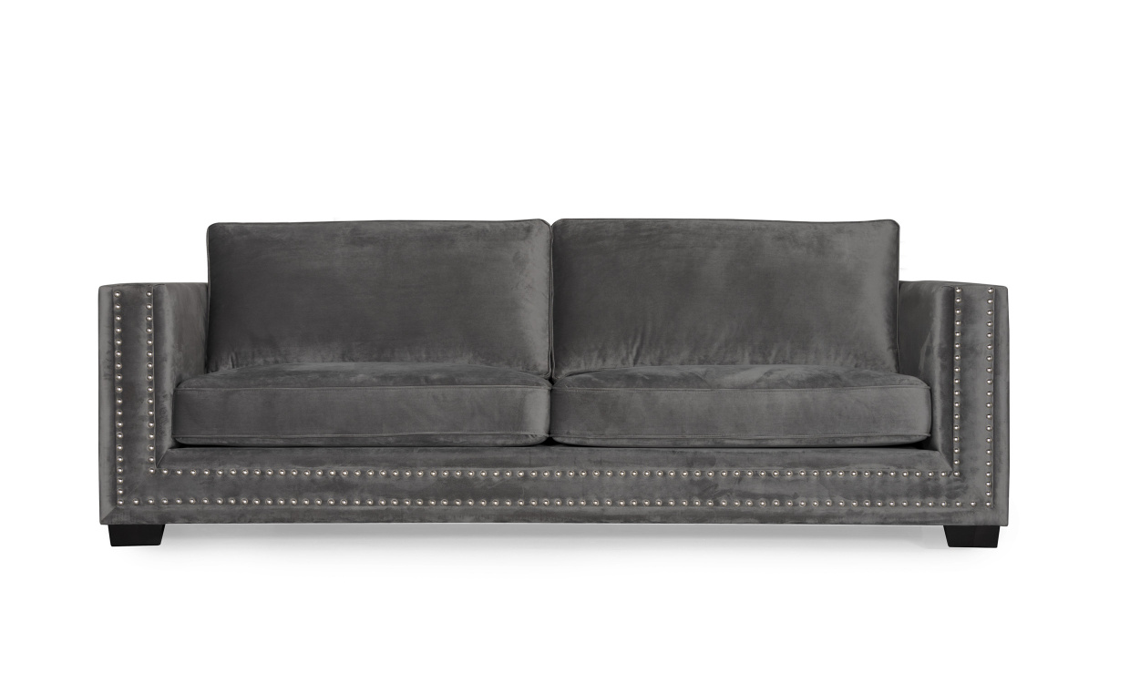 MANHATTAN 3-seter Mrk gr i gruppen Stue / Sofaer / Flyelssofaer / hos Sofas & more (HS-313-30-40)