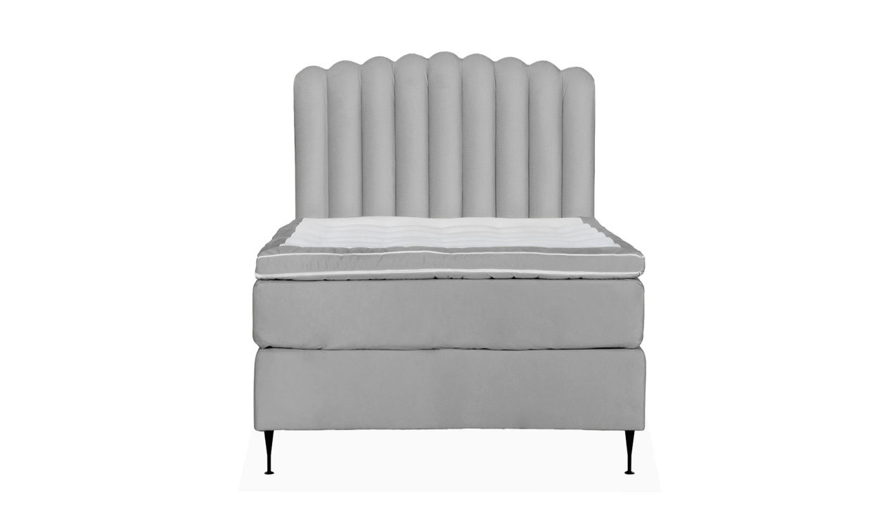 OPERA/PRIMO HIGH 120 Sengesett Velvet Lysegr i gruppen Soverom / Senger / hos Sofas & more (KMP04068PRHISG120M84)