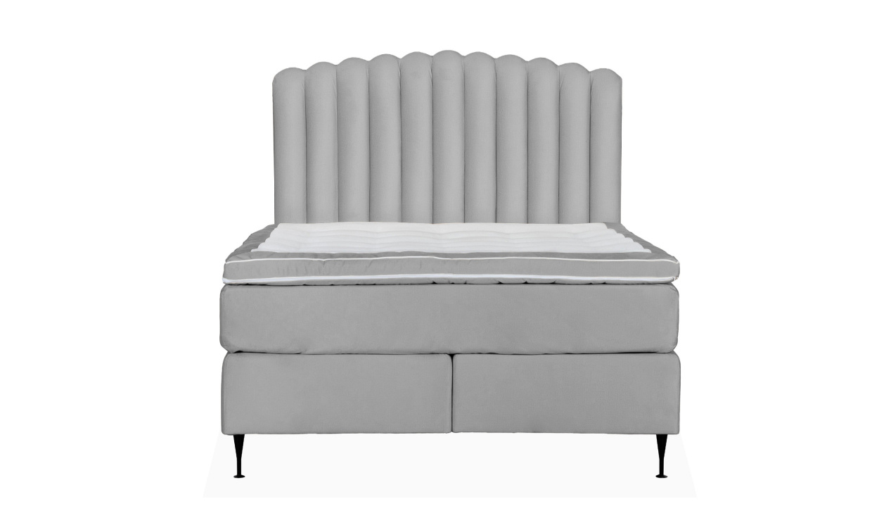 OPERA/PRIMO HIGH 140 Sengesett Velvet Lysegr i gruppen Soverom / Senger / hos Sofas & more (KMP04075PRHISG140M84)