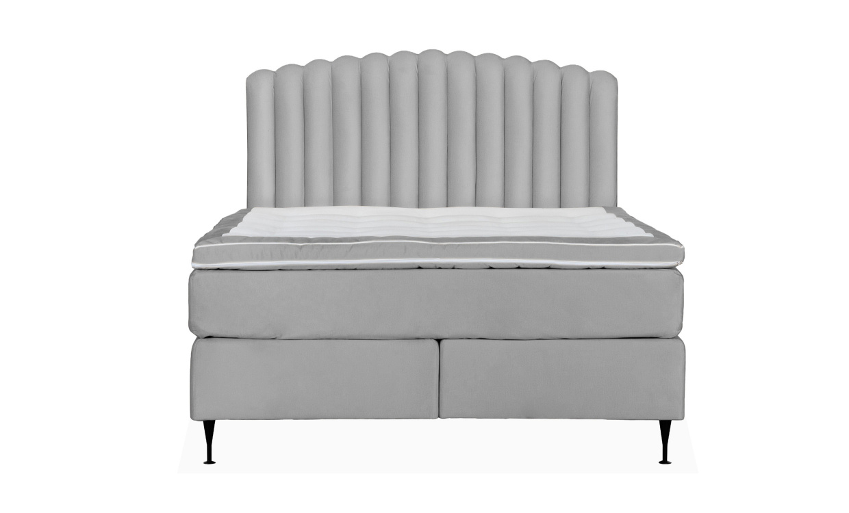 OPERA/PRIMO HIGH 160 Sengesett Velvet Lysegr i gruppen Soverom / Senger / hos Sofas & more (KMP04077PRHISG160M84)