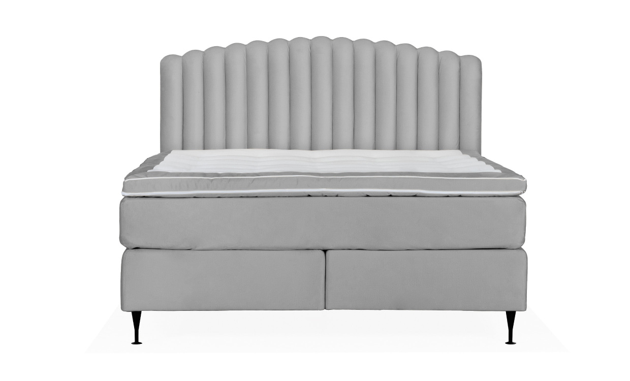 OPERA/PRIMO HIGH 180 Sengesett Velvet Lysegr i gruppen Soverom / Senger / hos Sofas & more (KMP04078PRHISG180M84)