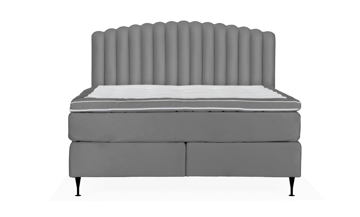 OPERA/PRIMO HIGH 180 Sengesett Velvet Mrkegr i gruppen Soverom / Senger / hos Sofas & more (KMP04088PRHISG180M92)