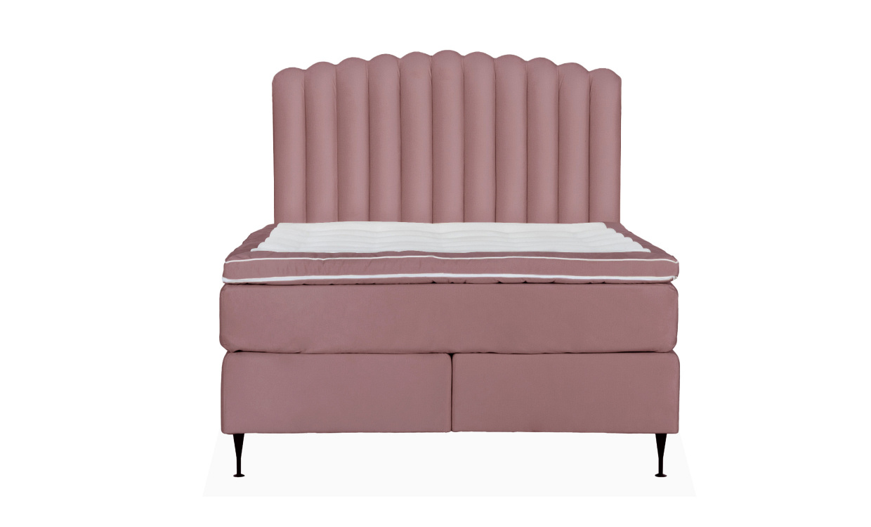 OPERA/PRIMO HIGH 140 Sengesett Velvet Rosa i gruppen Soverom / Senger / hos Sofas & more (KMP04091PRHISG140M63)