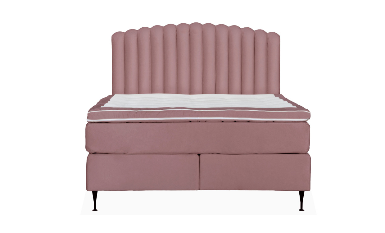 OPERA/PRIMO HIGH 160 Sengesett Velvet Rosa i gruppen Soverom / Senger / hos Sofas & more (KMP04092PRHISG160M63)